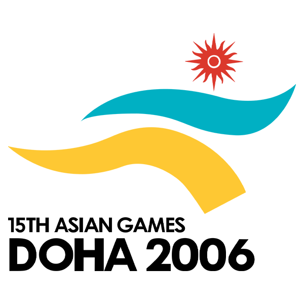 A logo of the 2006 15th Asian Games in Doha.