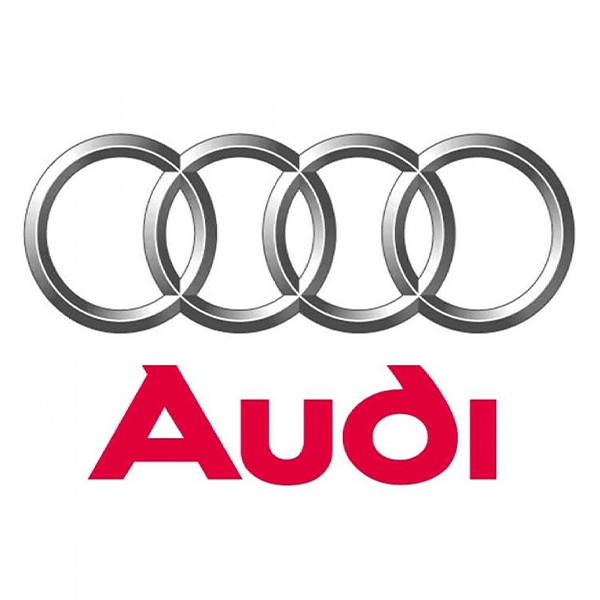 A logo of Audi.