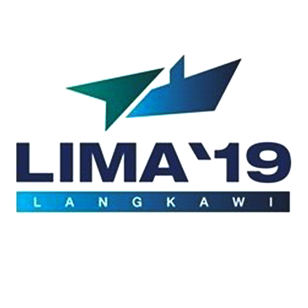 A logo of the 2019 Langkawi International Maritime and Aerospace Exhibition (LIMA) in Langkawi.