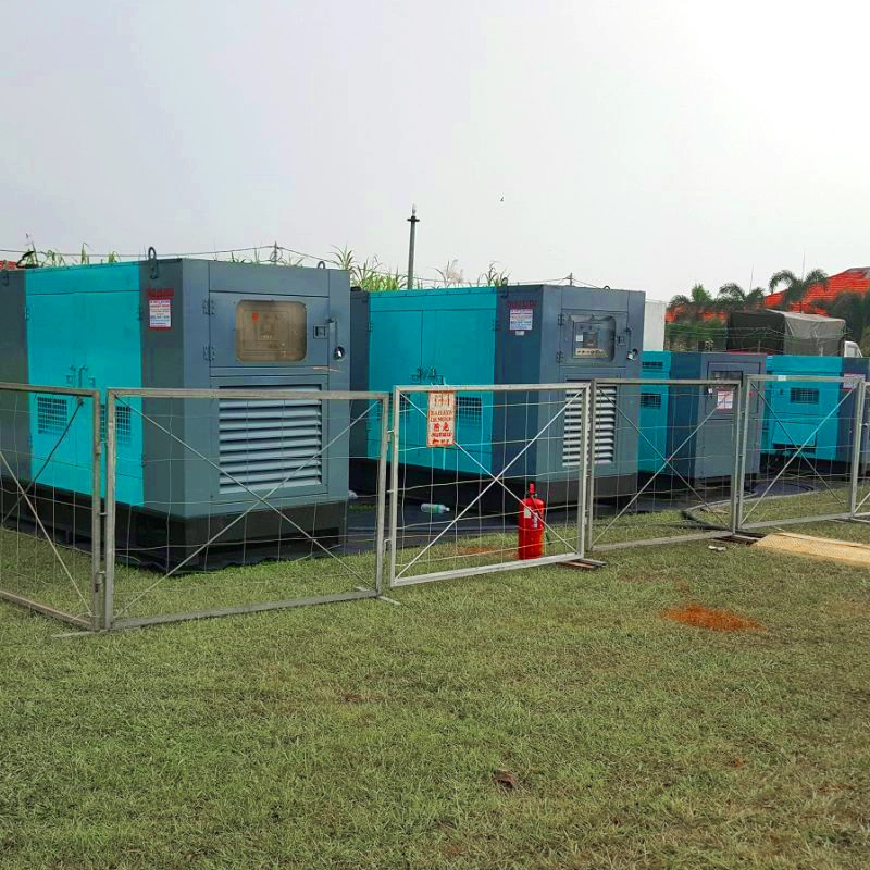 TK Rentals’ various capacity of kVA generator set rental in display.