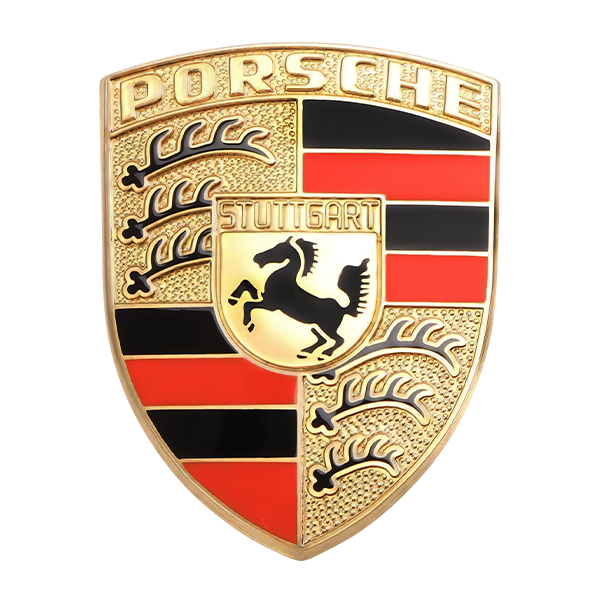 A logo of Porsche.